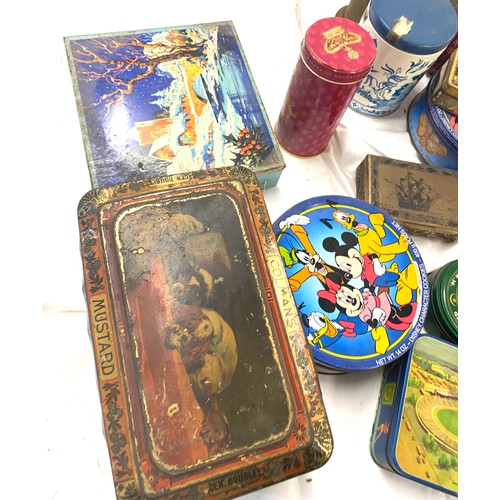 221 - Large selection of vintage advertising and other tins