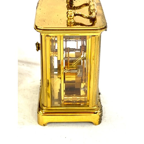 20 - Matthew Norman carriage clock, with original box and key, untested, approximate measurement: 2.5 inc... 