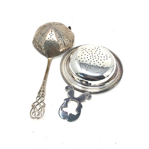 6 - 2 silver tea strainers weight 88g