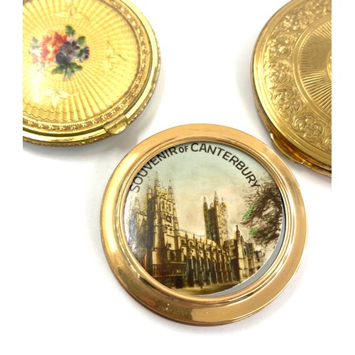 23 - Selection of vintage ladies compacts