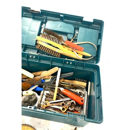 293 - Selection of tool to include hand drills, spanners, wire brushes