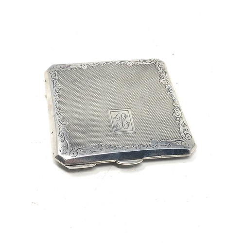 38 - Vintage silver compact weight 117g