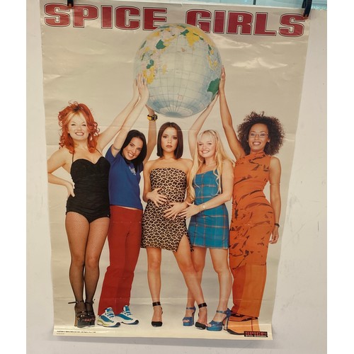 377 - Selection of vintage spice girls posters largest measures approx 35 inches tall 23 inches wide