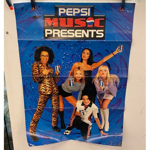 377 - Selection of vintage spice girls posters largest measures approx 35 inches tall 23 inches wide