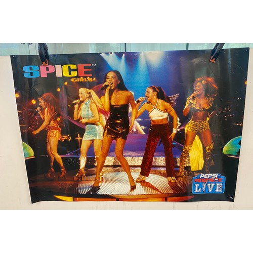 377 - Selection of vintage spice girls posters largest measures approx 35 inches tall 23 inches wide