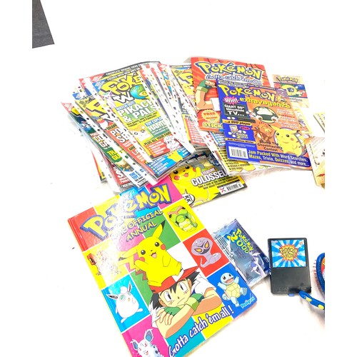 304 - Selection of Pokemon magazines and books etc