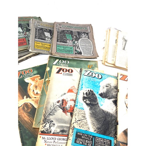 230 - Selection antique and vintage magazines to include The Connoissevr, Zoo, Punch etc