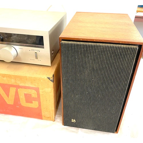 235 - Vintage JVC T-X1L stereo tuner with Beovox ht200 speakers (untested)