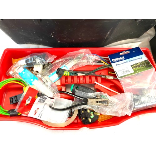 314 - Two boxes of electrical tools with contents.