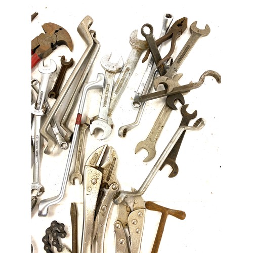 316 - large selection of tools to include spanners, screwdrivers etc.