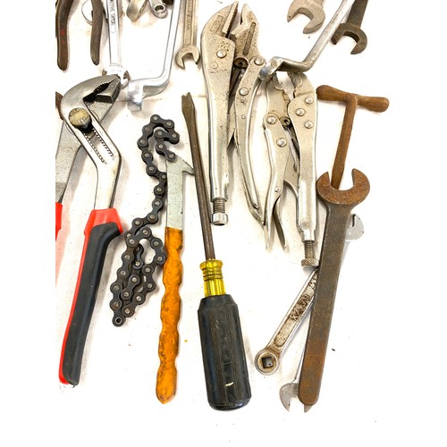 316 - large selection of tools to include spanners, screwdrivers etc.