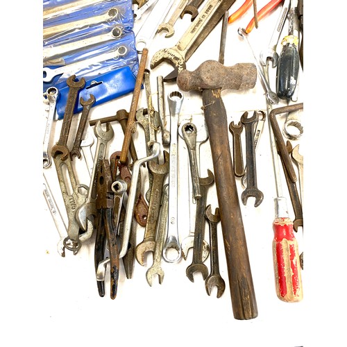 316 - large selection of tools to include spanners, screwdrivers etc.