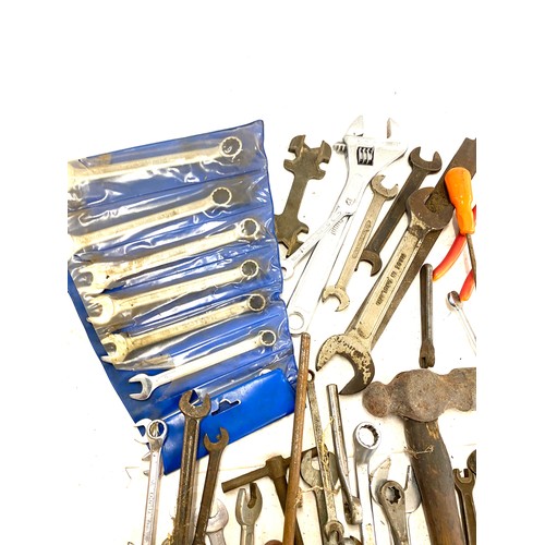 316 - large selection of tools to include spanners, screwdrivers etc.