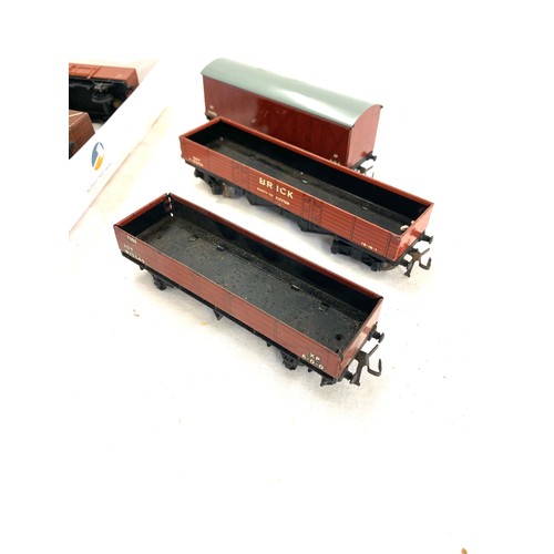 607 - Selection of Hornby Dublo wagons includes w23798, w73349, lms 12t 210112