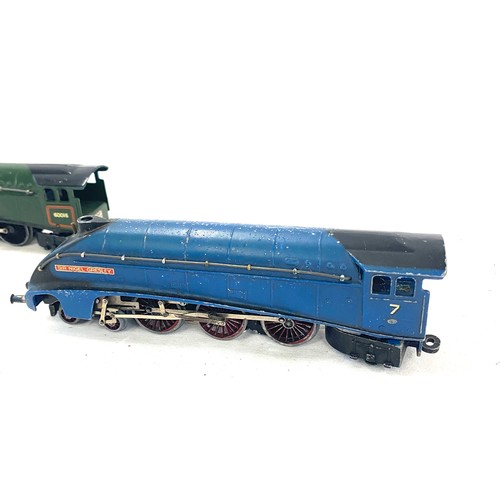 595 - Hornby silver king 60016 loco motive and Hornby sir Nigel greasley 07 locomotive