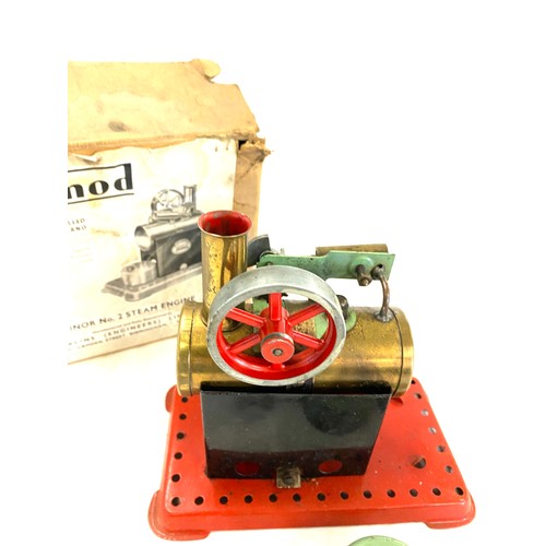 462 - Vintage boxed Mamod minor no 2 steam engine