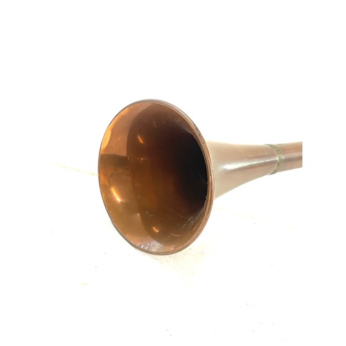 90 - Vintage brass hunting horn