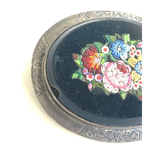 507 - Large antique victorian micro mosaic brooch