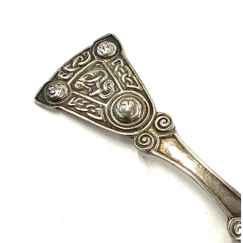 473 - Rare Alexander Ritchie Iona silver caddy spoon