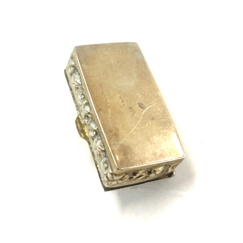 509 - Hallmarked sterling silver pill/ snuff box