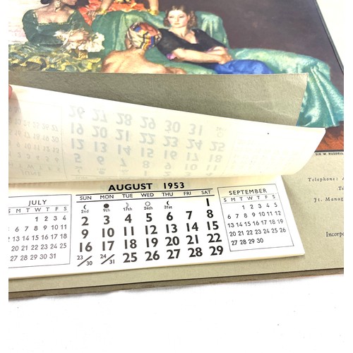 115A - 1953 Russell flint print calendar - complete