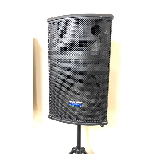 238 - Mackie Active SR1521Z sound reinforcement speaker system, with stands, working order