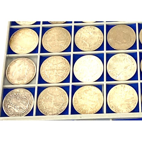 496 - Selection of vintage Crown coins to include pre-1947