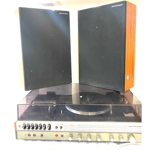 402 - National Panasonic Model SB-017L turntable and speakers, untested