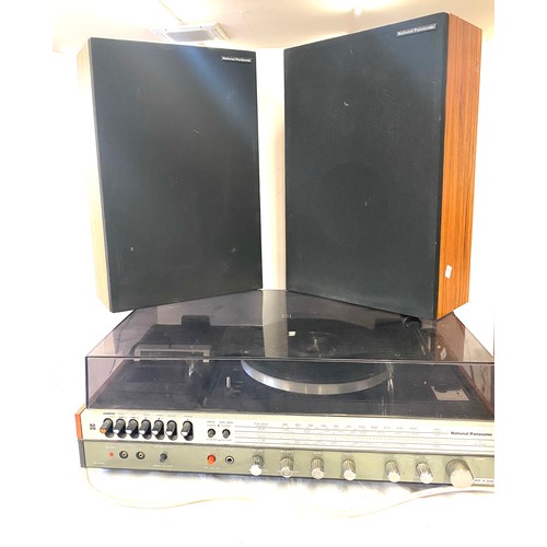 402 - National Panasonic Model SB-017L turntable and speakers, untested