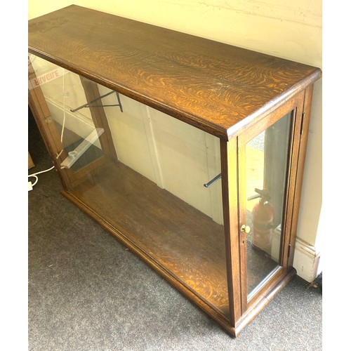 448 - Taxidermy cabinet, lockable doors to both sides, approximate measurements Height 32 inches, Width 45... 