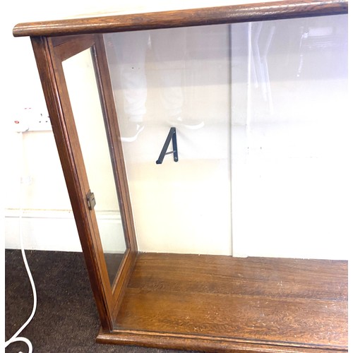 448 - Taxidermy cabinet, lockable doors to both sides, approximate measurements Height 32 inches, Width 45... 