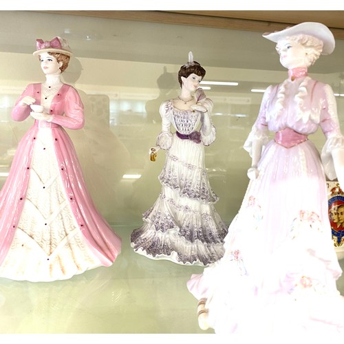 456 - Selection of Coalport lady figures includes Emily, Lady Evelyn and Charlotte etc