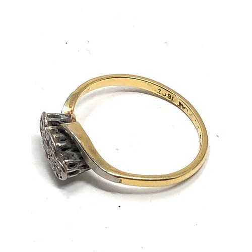 178 - 18ct gold diamond  ring (2.8g)