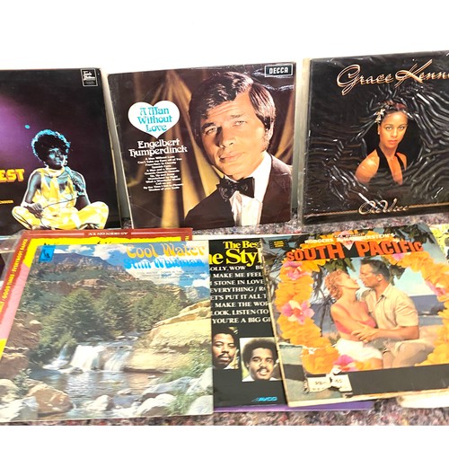 371 - Selection of vintage records to include Shirley Bassey, The Osmands, Sound of Music, Elvis etc