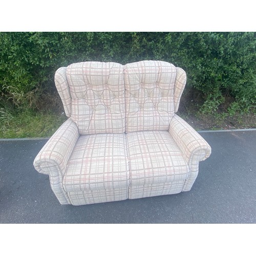 430 - Willow Brook 2 seater sofa on casters, measures approx 39 inches tall depth 32 inches 48 inches in a... 