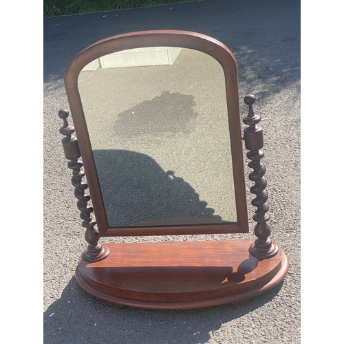 423 - Mahongy Bali twist swinging dressing table mirror measures