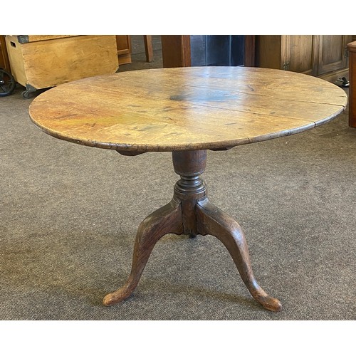 434 - Antique tri-pod table 27.5 inches tall 29 inches depth 20 inches long