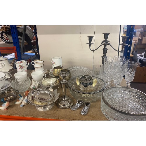 403 - Large selection of miscellaneous includes glass ware, tea services etc