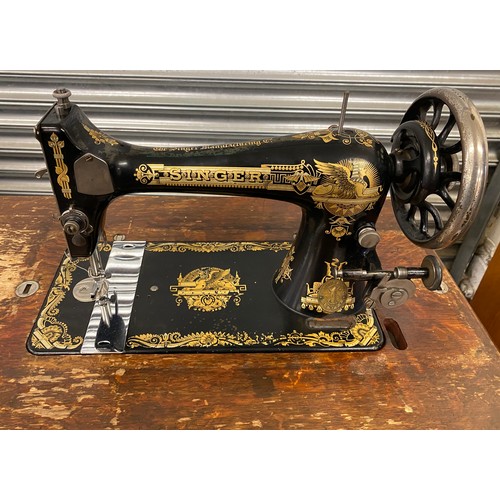 408 - Singer treadle sewing machine