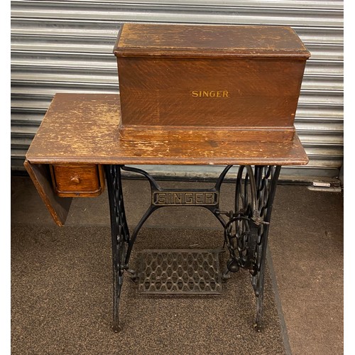 408 - Singer treadle sewing machine