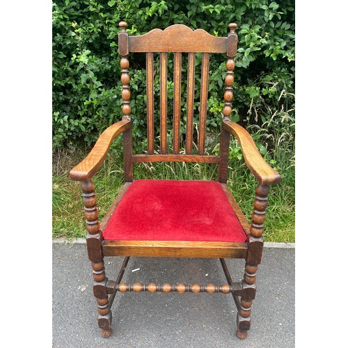 441 - Vintage oak carver chair