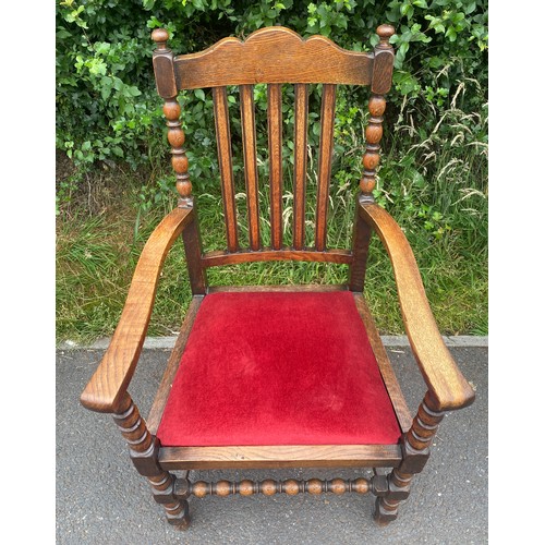 441 - Vintage oak carver chair