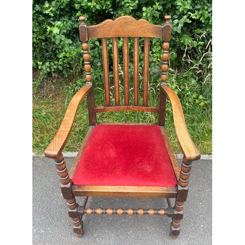 441 - Vintage oak carver chair