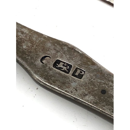 3 - Antique silver sugar tongs