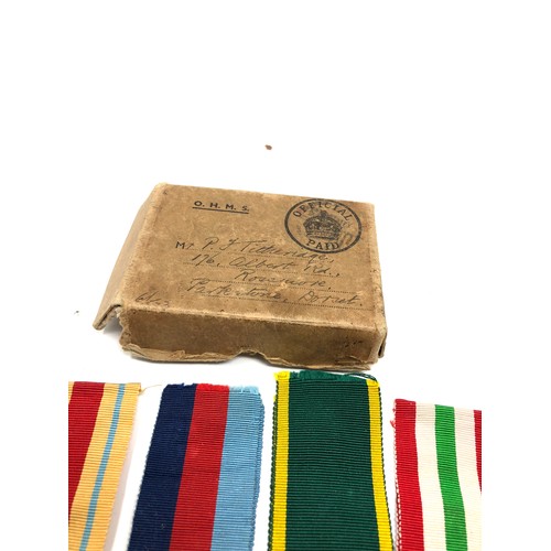 476 - ww2 boxed territorial medal group to 5726599 gnr .p.f titheridge r.a