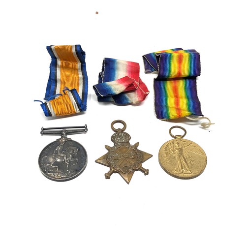 477 - ww1 trio of medals to 16512 pte p hawes leicester reg