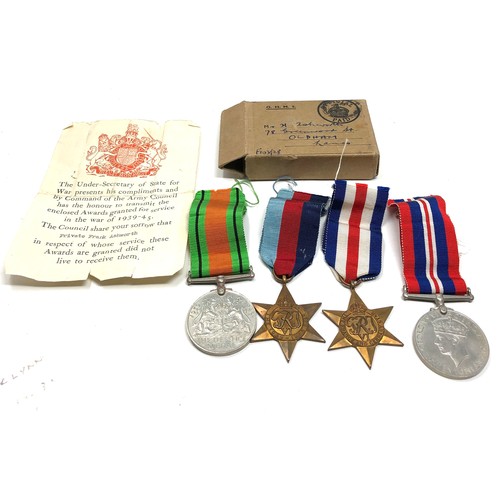 474 - ww2 boxed casualty medal group