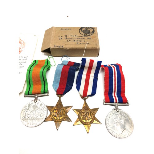 474 - ww2 boxed casualty medal group