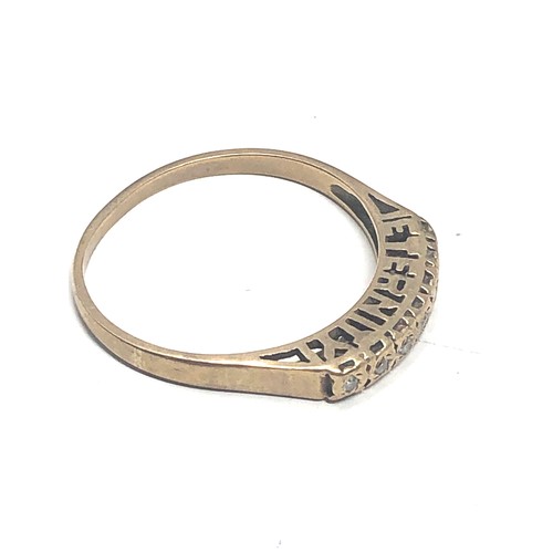 84 - 9ct gold diamond eternity ring (1.6g)