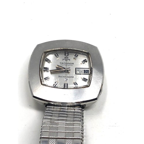 440 - Vintage Technos technabird  automatic t/v dial gents wristwatch